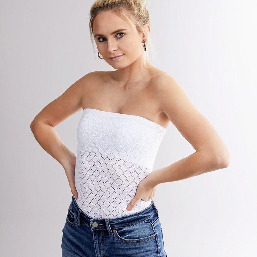 Free People Honey Textured Tube Top